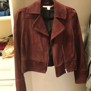 Diane von fustenburg suede jacket